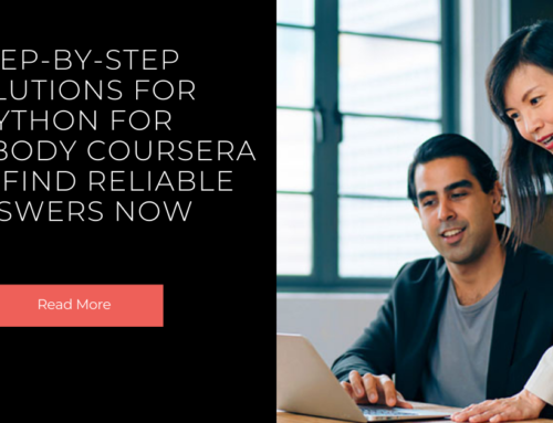 Step-by-Step Solutions for Python for Everybody Coursera Quiz: Find Reliable Answers Now